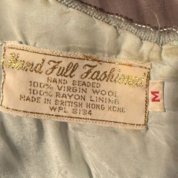 Vintage 1960’s blue sequin/beaded shell top - Picture 9 of 11